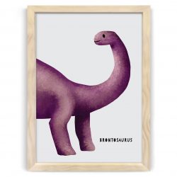 dinosaur brontosaurus nursery kids art print nz