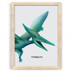 dinosaur pterodactyl print nursery kids art nz