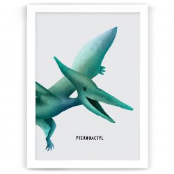 dinosaur pterodactyl print nursery kids art nz